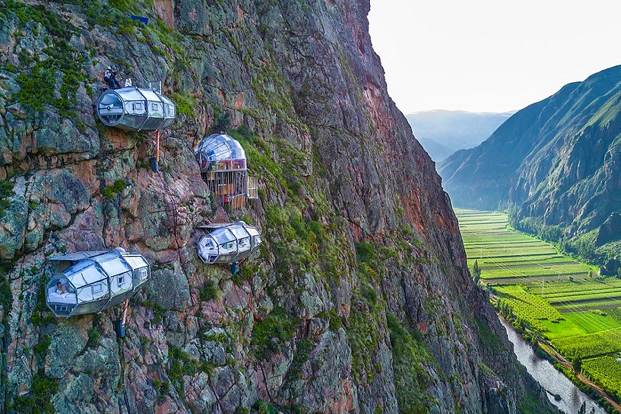 Skylodge de Cusco entre los seis hoteles más excéntricos del mundo