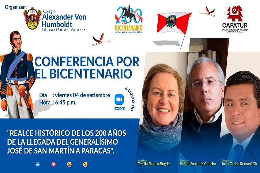 Organizan conferencia por bicentenario de la llegada del libertador José de San Martín a Paracas