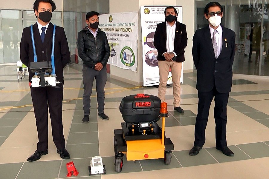 Khuyay: presentan robot que hará repartos a domicilio en Huancayo