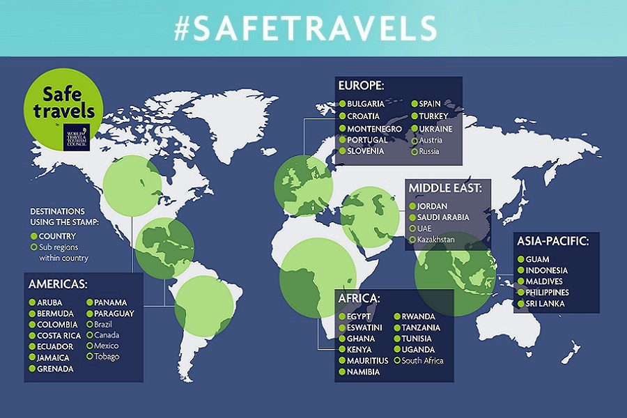 Colombia y Ecuador entre los 100 destinos que ya cuentan con sello “Safe Travels”