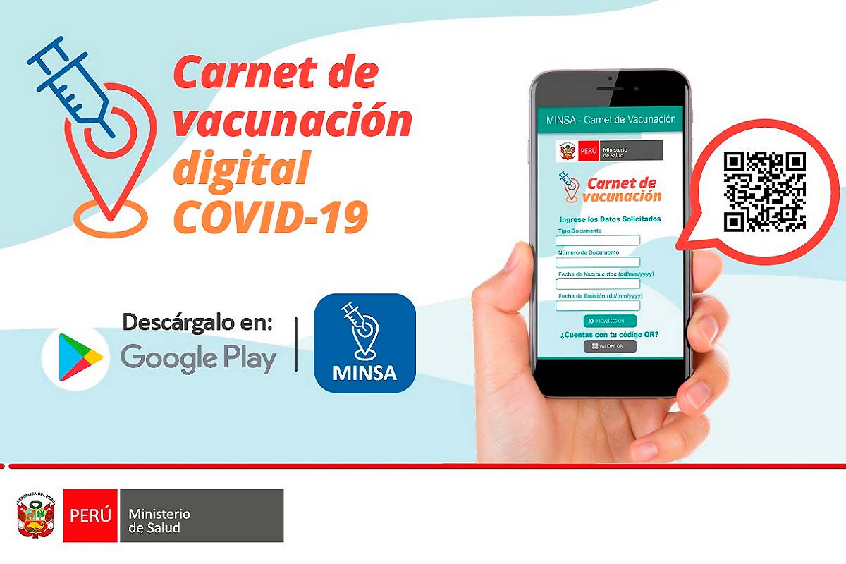 Aplicativo del Minsa permite verificar autenticidad del carnet de vacunación