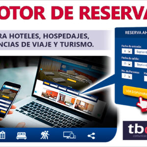 Digitaliza tu Hotel con un potente Sistema de Reservas Online y 60% dscto.