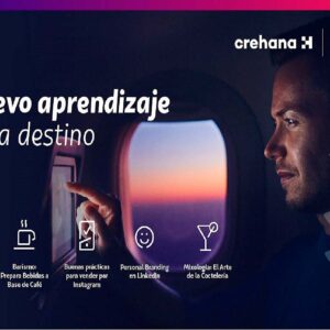Pasajeros de Latam Airlines tendrán acceso a cursos de Crehana en sus vuelos