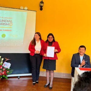 Ahora Tacna recibe reconocimiento por su trabajo en la reactivación del turismo