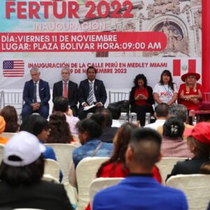 Anuncian inauguración de calle Perú en Miami (EEUU)