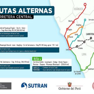 Conoce las rutas alternas seguras a la Carretera Central
