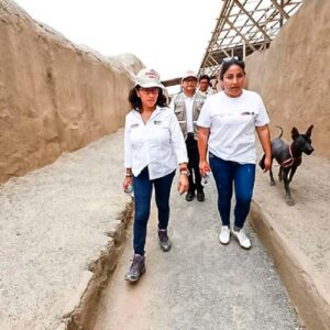 Supervisan trabajos de protección en complejo arqueológico y museo de Chan Chan