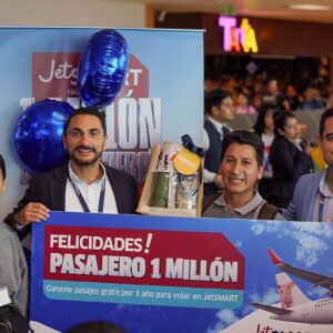 JetSmart supera el millón de pasajeros en Perú en menos de un año de operación doméstica