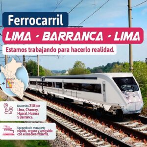 Perú tiene inversiones de US$ 37,000 millones en obras ferroviarias y Carretera Central