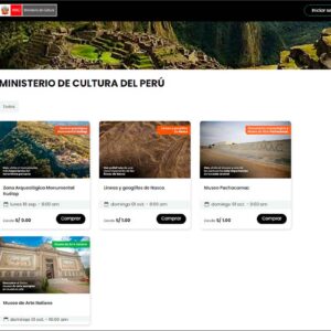 Plataforma del Ministerio de Cultura habilita venta de entradas a Líneas de Nasca