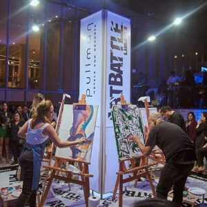 Art Battle: hotel Pullman Lima San Isidro fue sede de competencia de arte en vivo