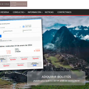 Entradas virtuales a Machu Picchu están casi agotadas para lo que resta de enero