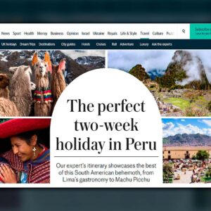 Perú es un destino ideal para pasar unas vacaciones perfectas, según The Telegraph