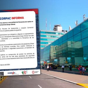 Corpac levanta restricciones y retorna la normalidad de vuelos en aeropuerto Jorge Chávez