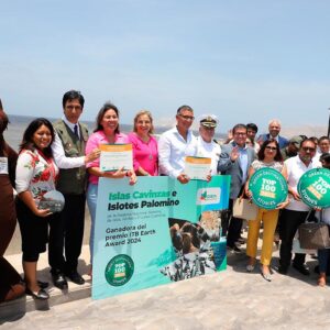 Mincetur entrega a autoridades premio ITB Earth Award 2024 obtenido por “Islas Cavinzas e Islotes Palomino”