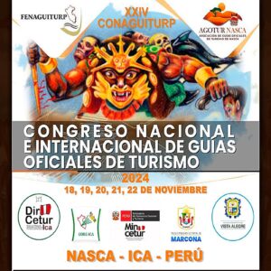XXIV Congreso Nacional e Internacional de Guías Oficiales de Turismo se realizará en Nasca