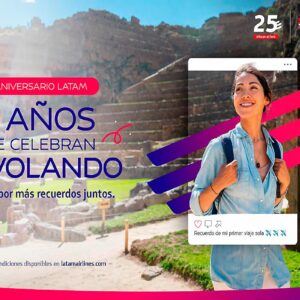 Latam Airlines celebra sus 25 años en Perú con grandes sorpresas para sus pasajeros
