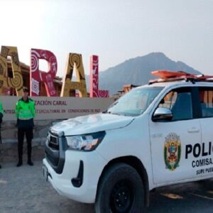 Ciudad Sagrada de Caral ya cuenta con patrullaje policial tras amenazas a funcionarios