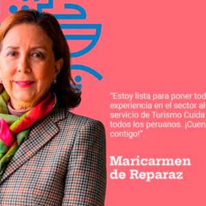 Ex viceministra Maricarmen de Reparaz asume la presidencia de Turismo Cuida