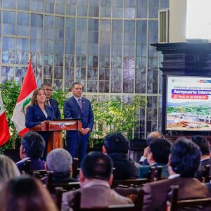 Boluarte: aeropuerto de Chinchero se construirá con la máxima calidad, eficiencia y sin corrupción