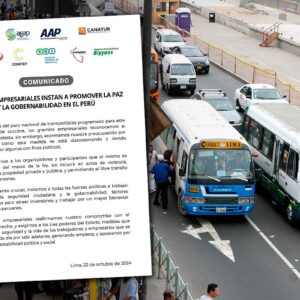 Gremios empresariales piden que protestas se realicen sin afectar la propiedad privada y pública