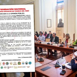 Federación de Guías de Turismo denuncia exclusión en mesas de trabajo del Congreso