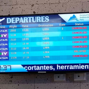 Por sexto día cancelan vuelos en Arequipa debido al mal tiempo