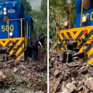 Se restablece servicio de trenes a Machu Picchu tras limpieza de vía férrea bloqueada por deslizamiento