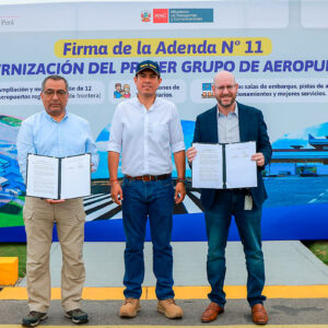 Gobierno firma adenda con AdP para acelerar obras de modernización en 12 aeropuertos regionales