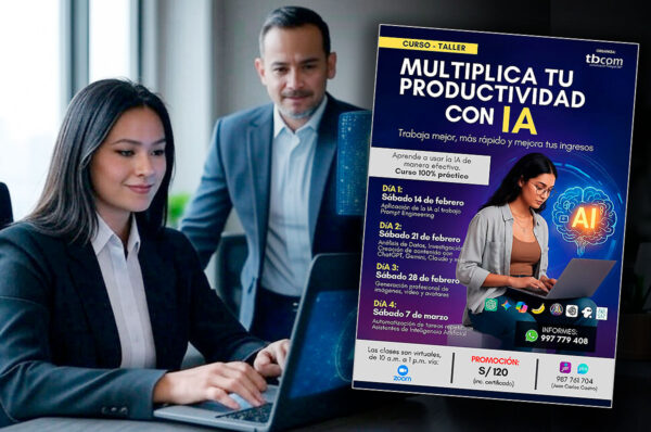 Curso enseñará a usar la inteligencia artificial para mejorar la productividad laboral