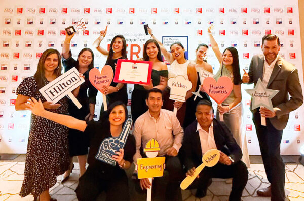 Hilton reconocida como el “Mejor lugar para trabajar” en Perú por quinto año consecutivo