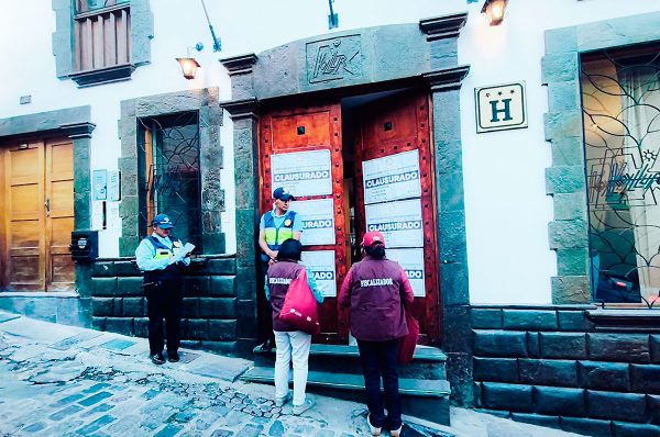 Cusco: clausuran hospedajes y agencias de viajes por no tener Licencia de Funcionamiento