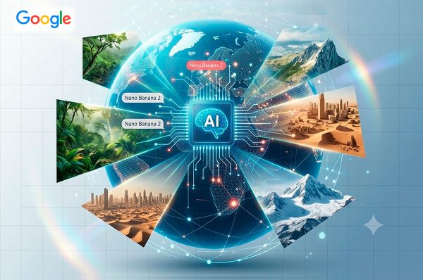 Google Earth integra Nano Banana 2 para generar imágenes sobre ubicaciones reales