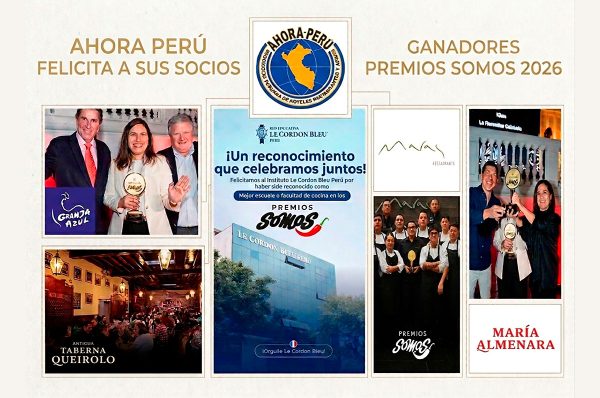 Socios de Ahora Perú entre los mejores de la gastronomía peruana en los Premios Somos 2026