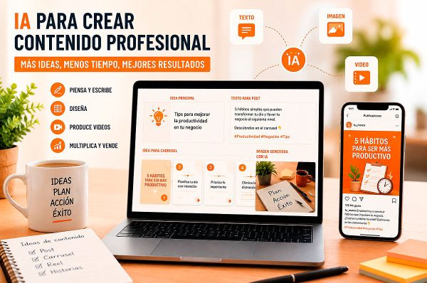 IA para redes sociales: cinco claves para crear contenido profesional y ahorrar tiempo