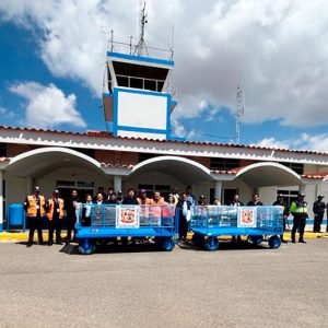 Aeropuerto de Andahuaylas recibe nuevas carretas portaequipajes para optimizar atención de vuelos