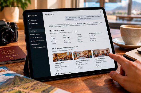 Viajeros pasan de buscar y planificar viajes con IA a realizar reservas mediante asistentes inteligentes